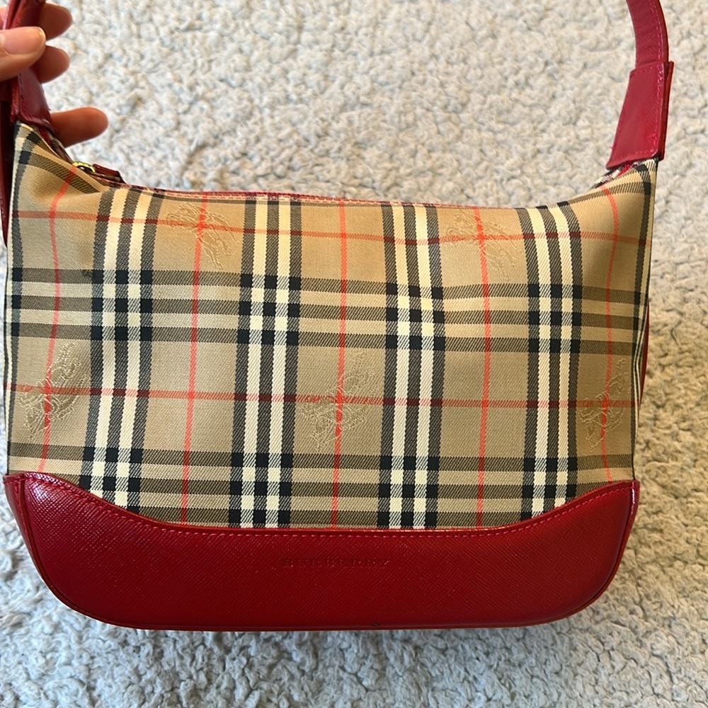 Burberry Canvas Nova Check Shoulder Bag - Picture 14 of 16